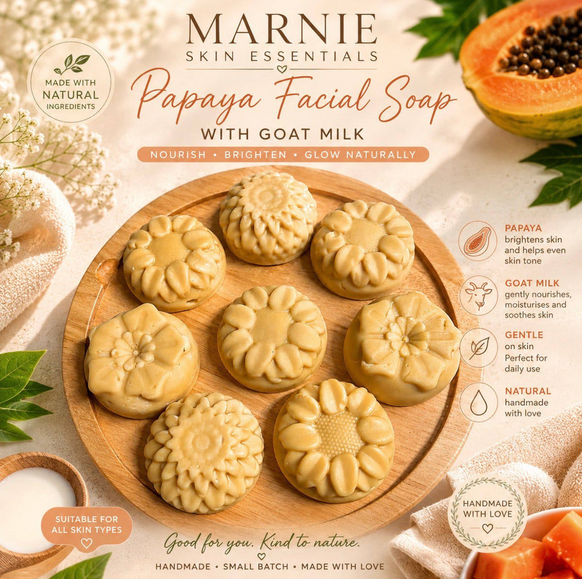 Milky Papaya Glow Facial Soap